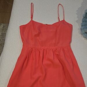 J. Crew Vibrant Coral Dress